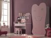 Кровать-карета Принцессы, кровать карета Сердечко, материал МДФ, цвет розовый, размер ложа 190х90 см, детская кровать для девочки, кровать-карета, спальный гарнитур для детской комнаты, шкаф для одежды